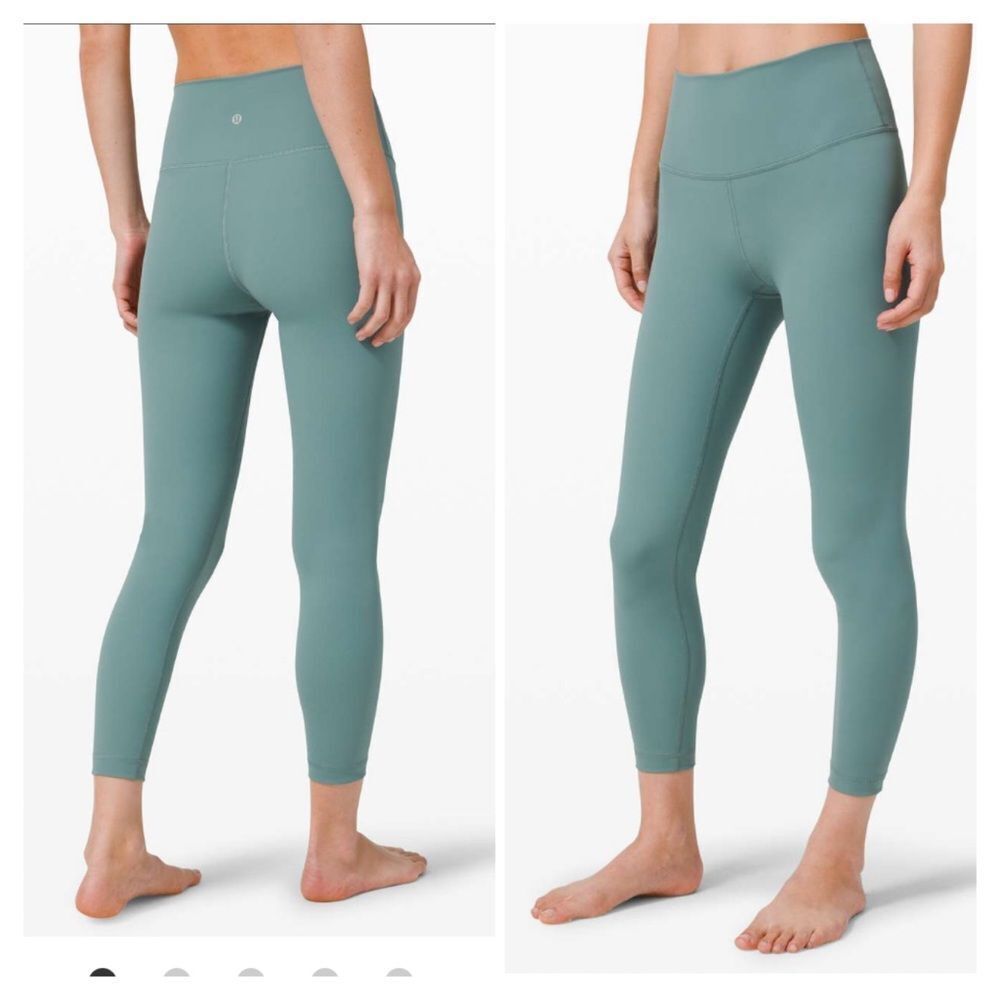Lululemon Wunder Under High-Rise Tight 25" *Luxtreme Tidewater Teal size 14 NWT